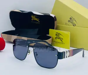Original Burberry Eye Wear Black Frame Tinted Sunglasses
