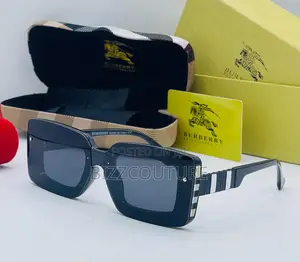Original Burberry Eye Wear Tinted Black Frame Sunglasses