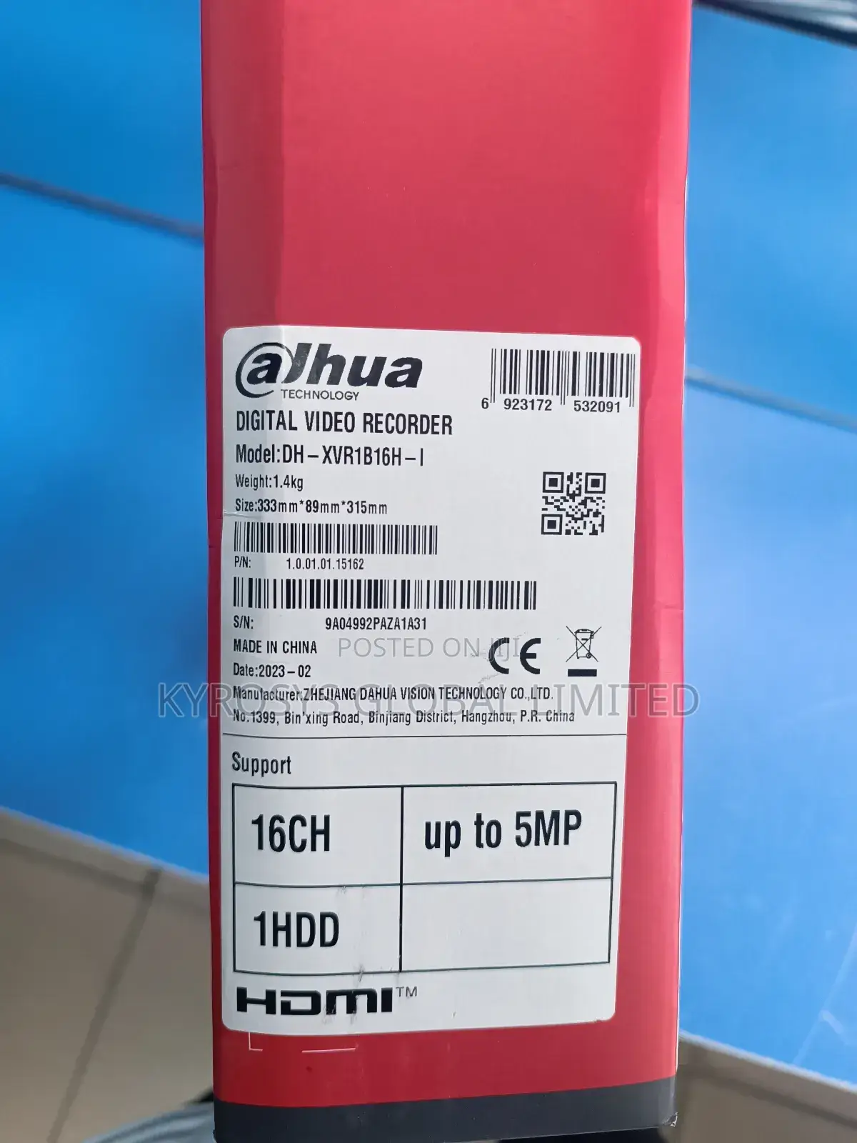 Dahua 16ch 5mp Cvi DVR