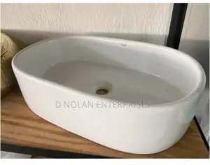 Ceramic White Counter Top Basin