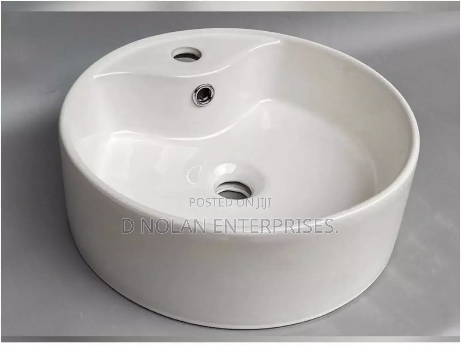 Ceramic White Counter Top Basin