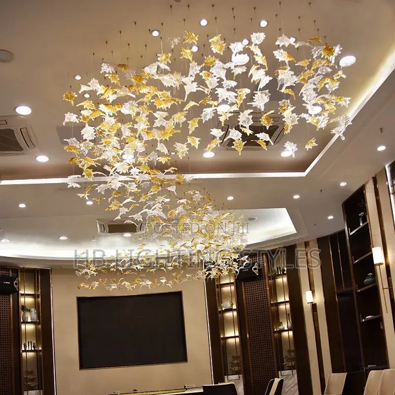 Maple Leaf Art Decorative Hanging Lamp