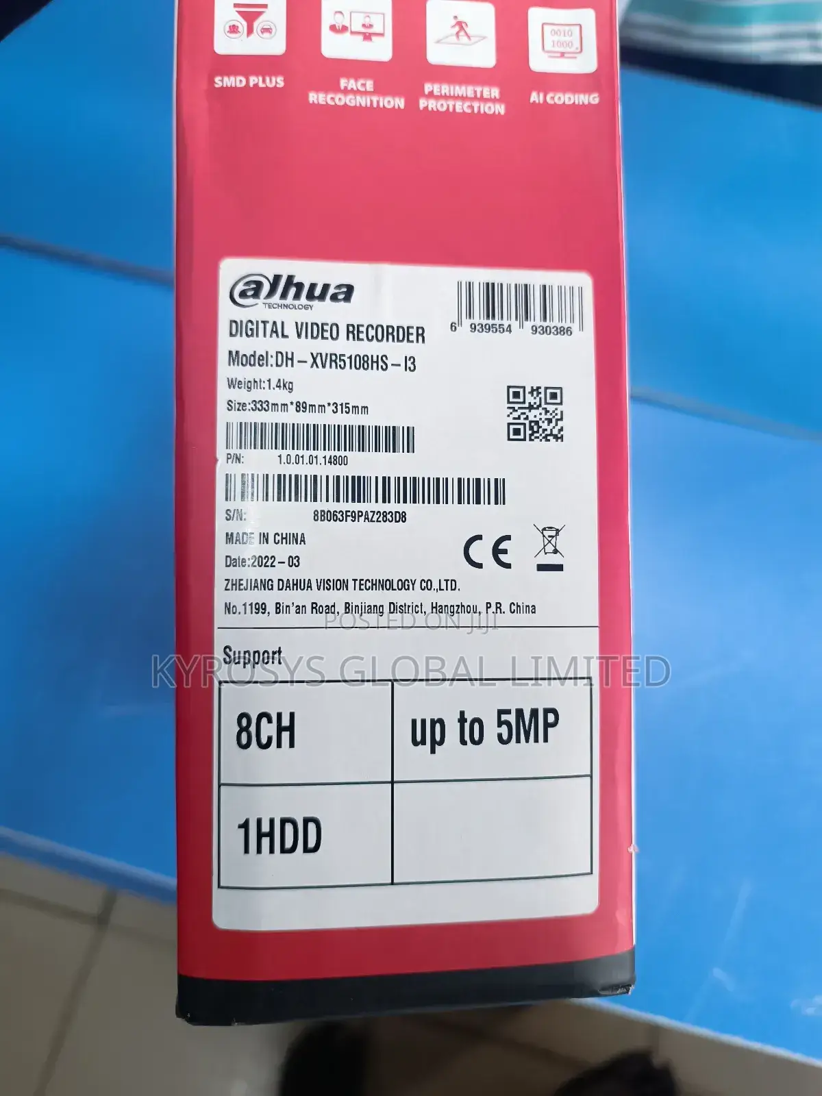 Dahua 8ch 5mp CVI DVR