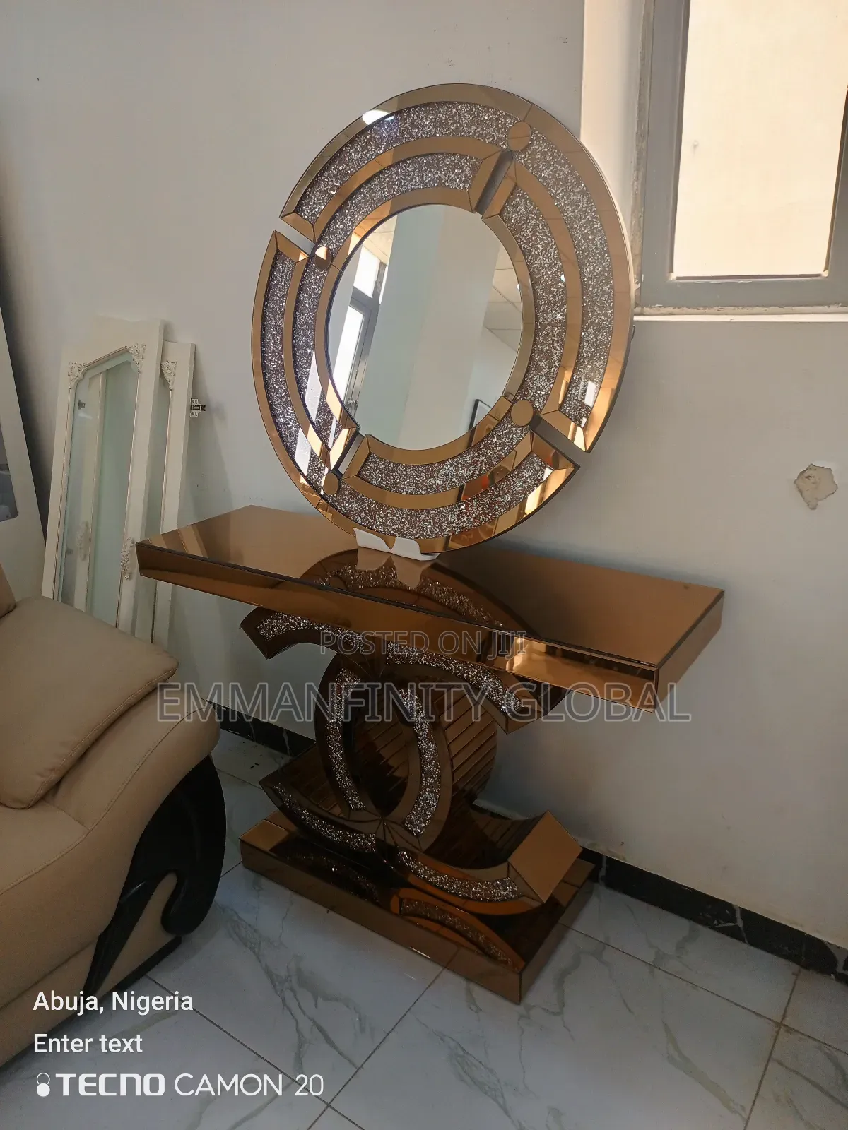Glass Console Stand