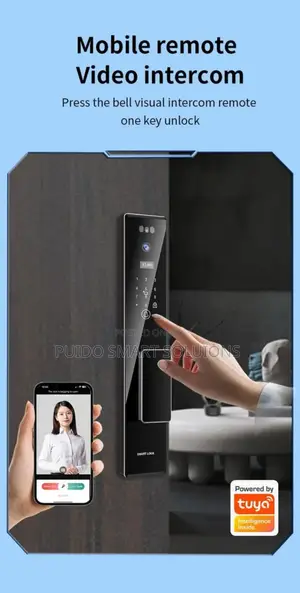 Facial Recognition Camera Doorlock Tuya App Video Intercom