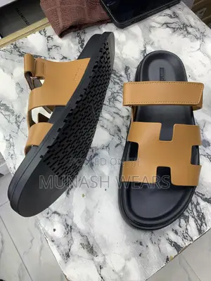 Original Leather Hermes Slipers