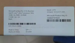 New Laptop Microsoft Surface Pro 16GB SSD 512GB