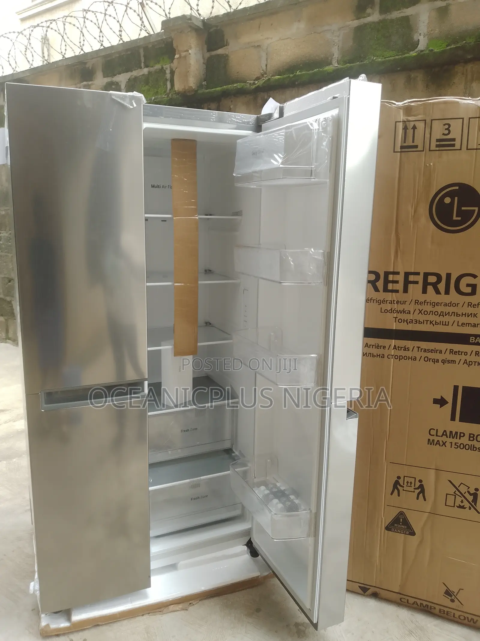Effective 688litres LG Standard Side by Side Refrigerator