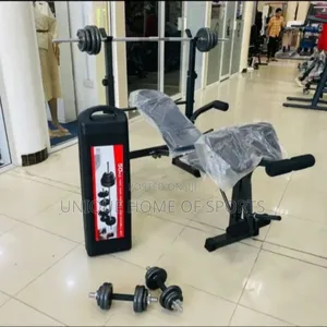 Weight Bench With 50kg Dumbell Set
