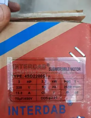 3hp Interdab Sumersible Single Phase Copper Coil