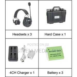 Came-Tv 3sets Kuminik8 Full-Duplex Wireless Dect Intercom Sy