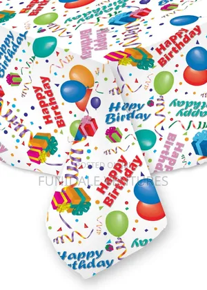 Jumbo Happy Birthday Table Cover