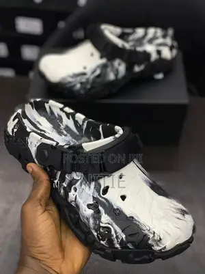 All Terain Atlas Crocs (Black and White)