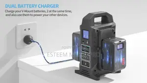Photo - CAME-TV Dual v-Mount Battery Charger, Power Station and Powe