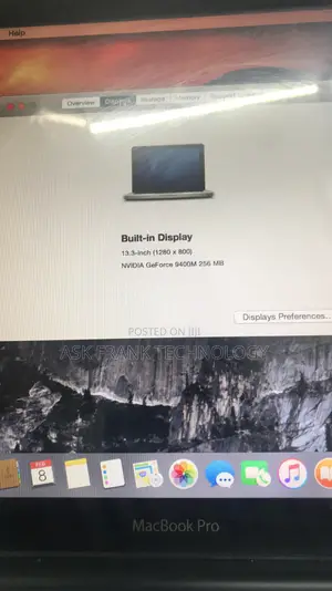 Laptop Apple MacBook Pro 4GB Intel Core 2 Duo HDD 320GB