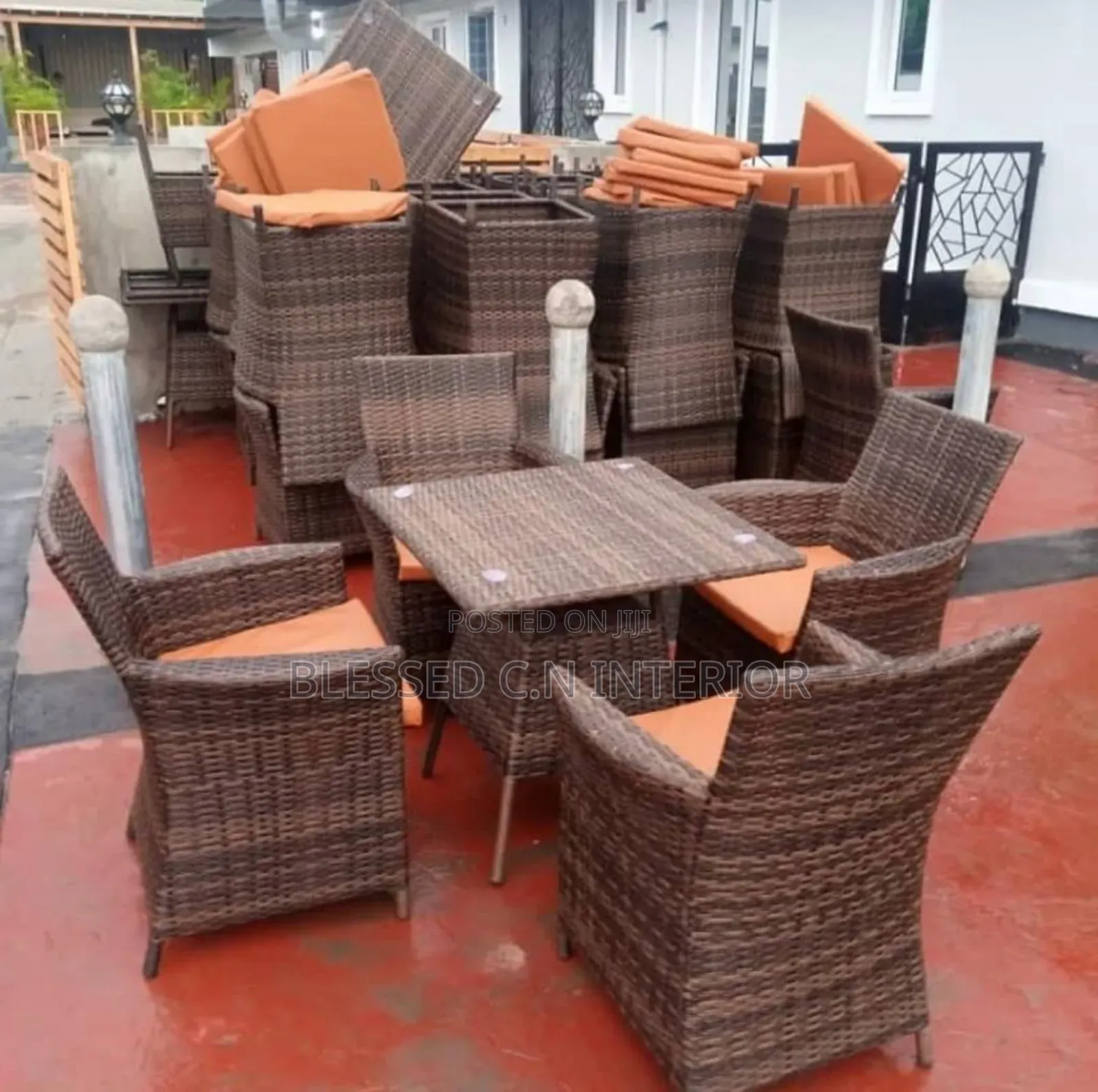 Classic Rattan Set of 4 Chairs