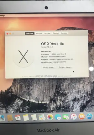 Laptop Apple MacBook Air 4GB Intel Core I5 SSD 128GB