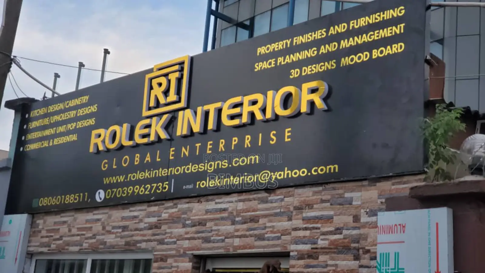 Fabrication and Mounting of Signage