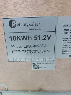 Felicity 10kwh Lithium Ion Battery 51.2v