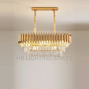 Modern Luxury Gold Crystal Ceiling Chandelier