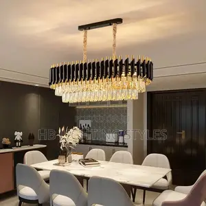 Modern Luxury Gold Crystal Ceiling Chandelier