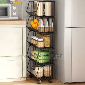 5 Steps Storage Basketvegetable Storage Rack