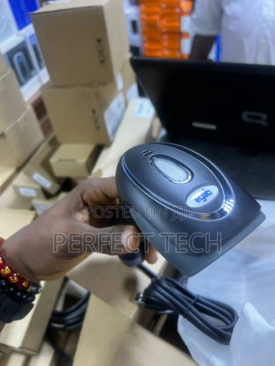 Handheld USB Barcode Scanner With Stand