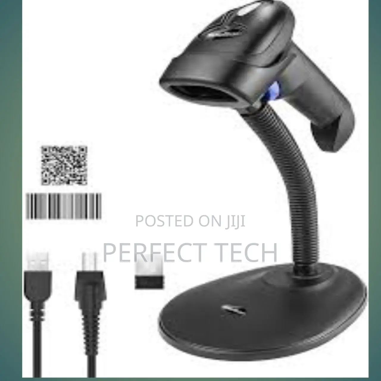 Handheld USB Barcode Scanner With Stand