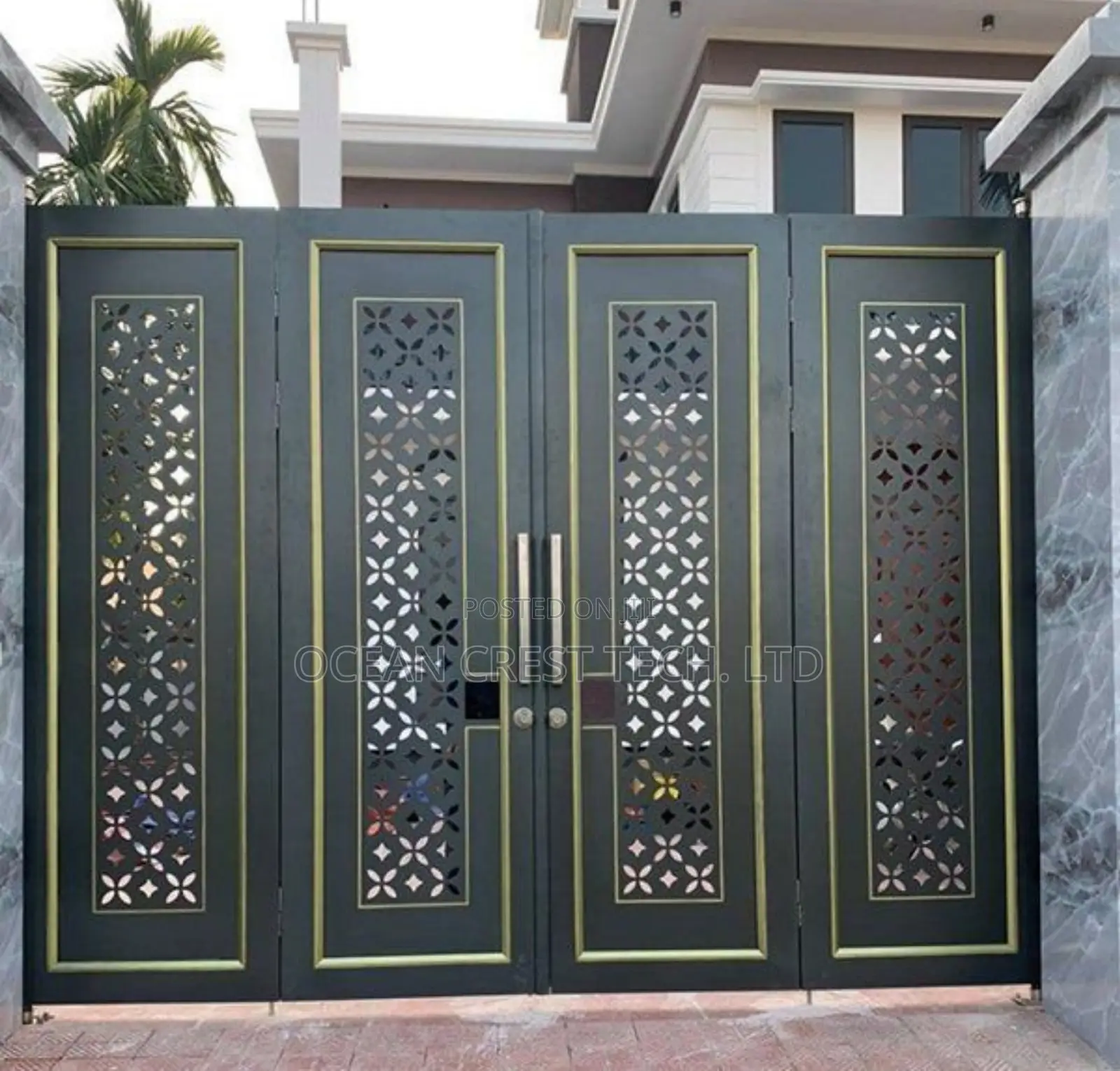 CNC Laser Cutting Design Gate Fabrication