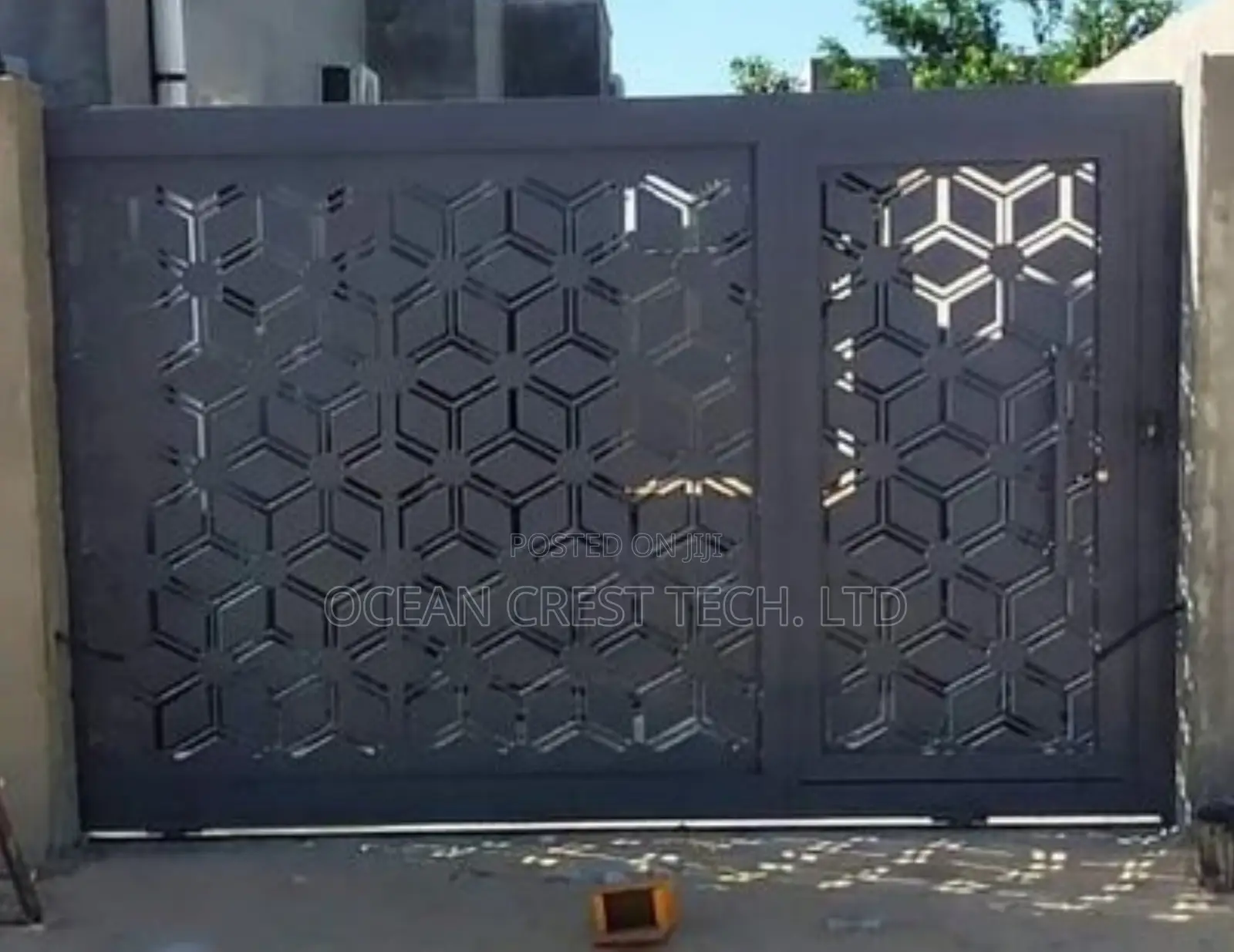 CNC Laser Cutting Design Gate Fabrication