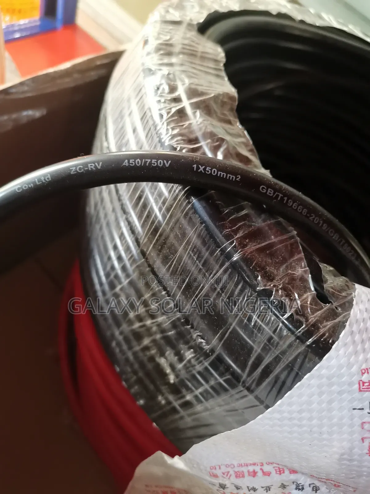 Galaxy Solar 50mm Battery Cable Dc Red/Black