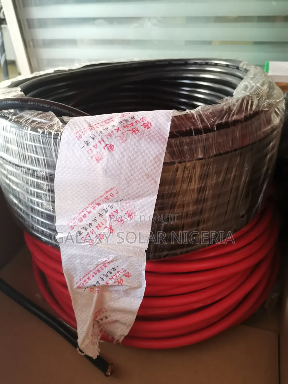 Galaxy Solar 50mm Battery Cable Dc Red/Black