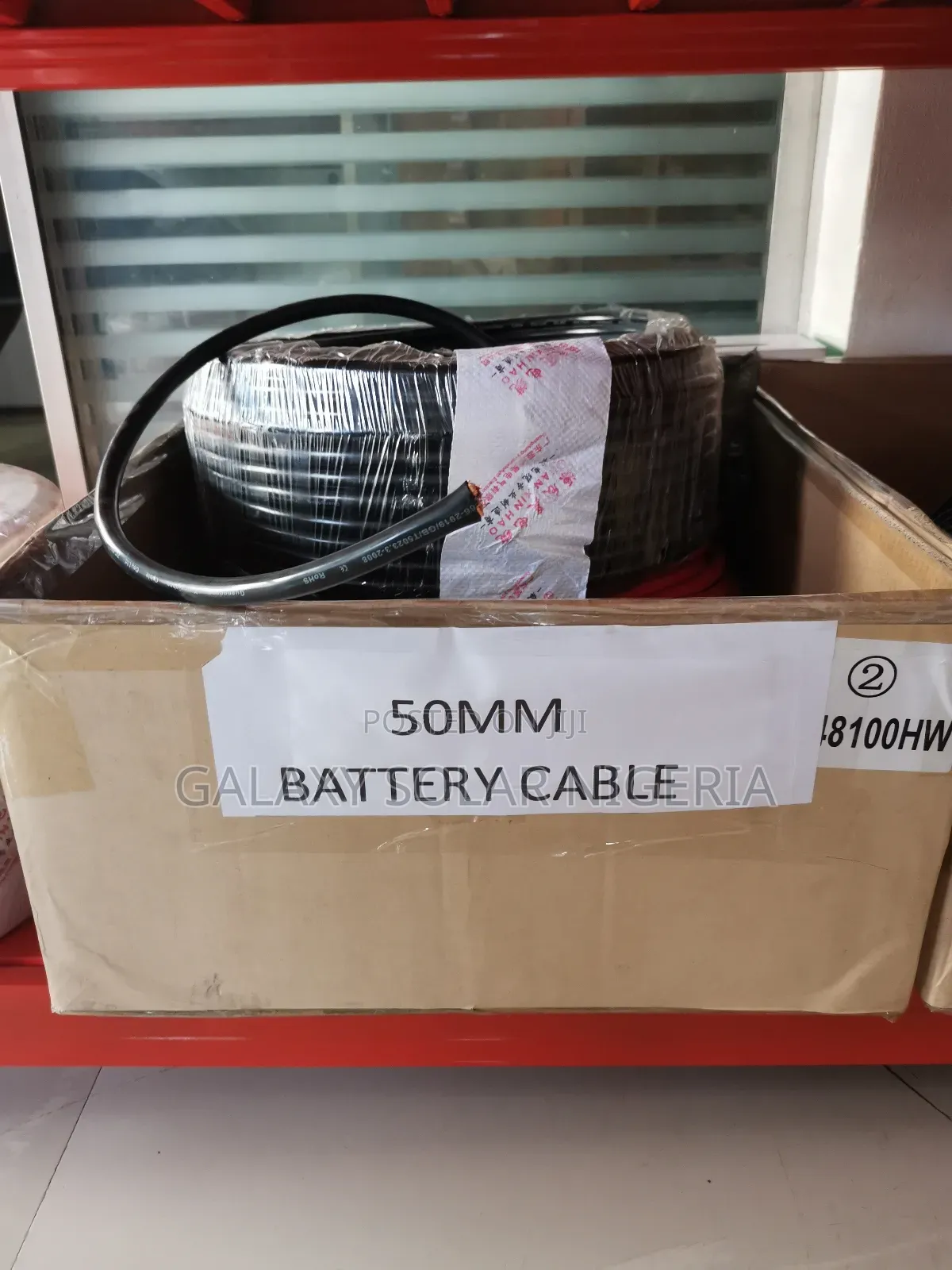 Galaxy Solar 50mm Battery Cable Dc Red/Black