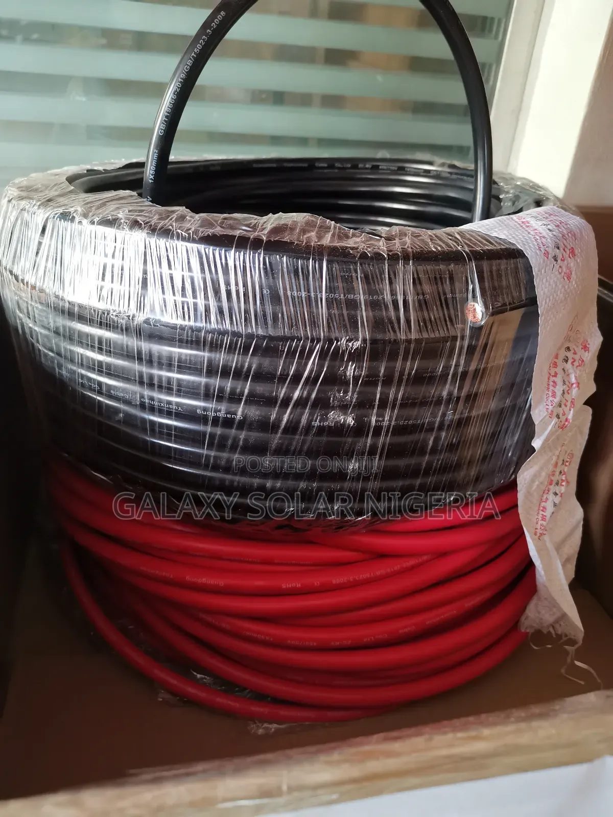 Galaxy Solar 50mm Battery Cable Dc Red/Black