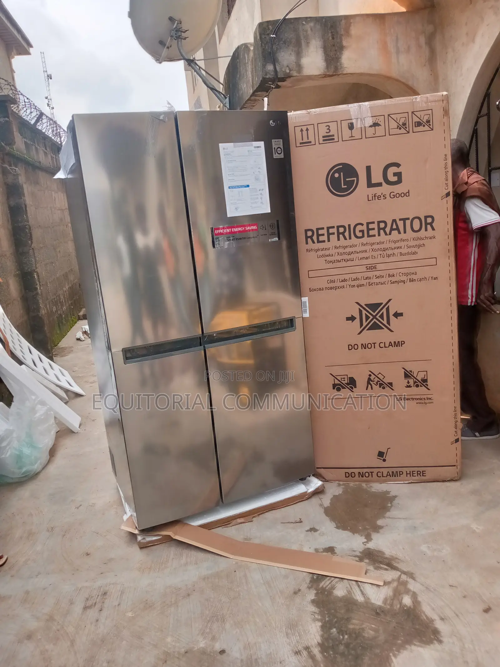 Fast Freezing LG Side by Side Refrigerator Silver