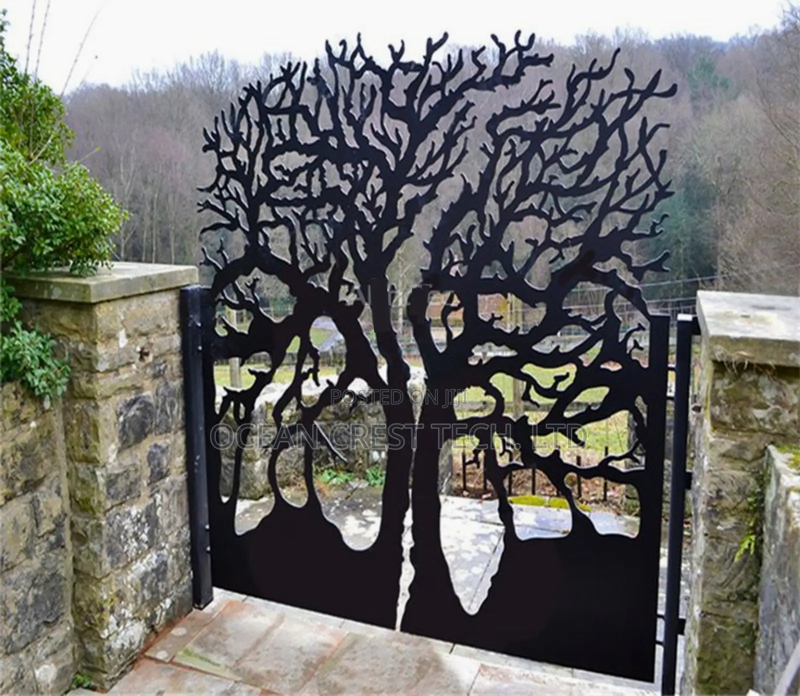 CNC Lasercut Designs on Gates