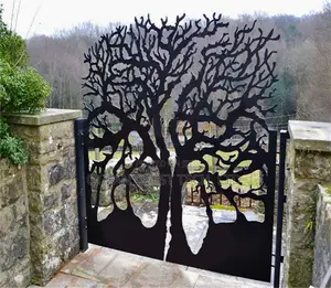 CNC Lasercut Designs on Gates