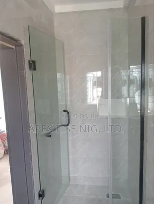 Glass Cubicle Black Fittings