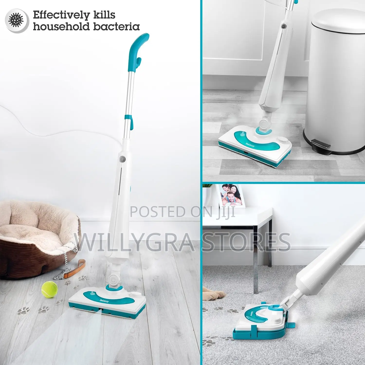 Beldray Detergent Steam Mop - Multi Surface Steam Cleaner.