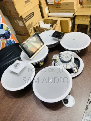 6 Ceiling Speaker With Inwall Amplifier 2 Volume Control