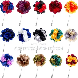 USA Pangda 15 Pieces Men's Lapel Pin Handmade Satin Flow