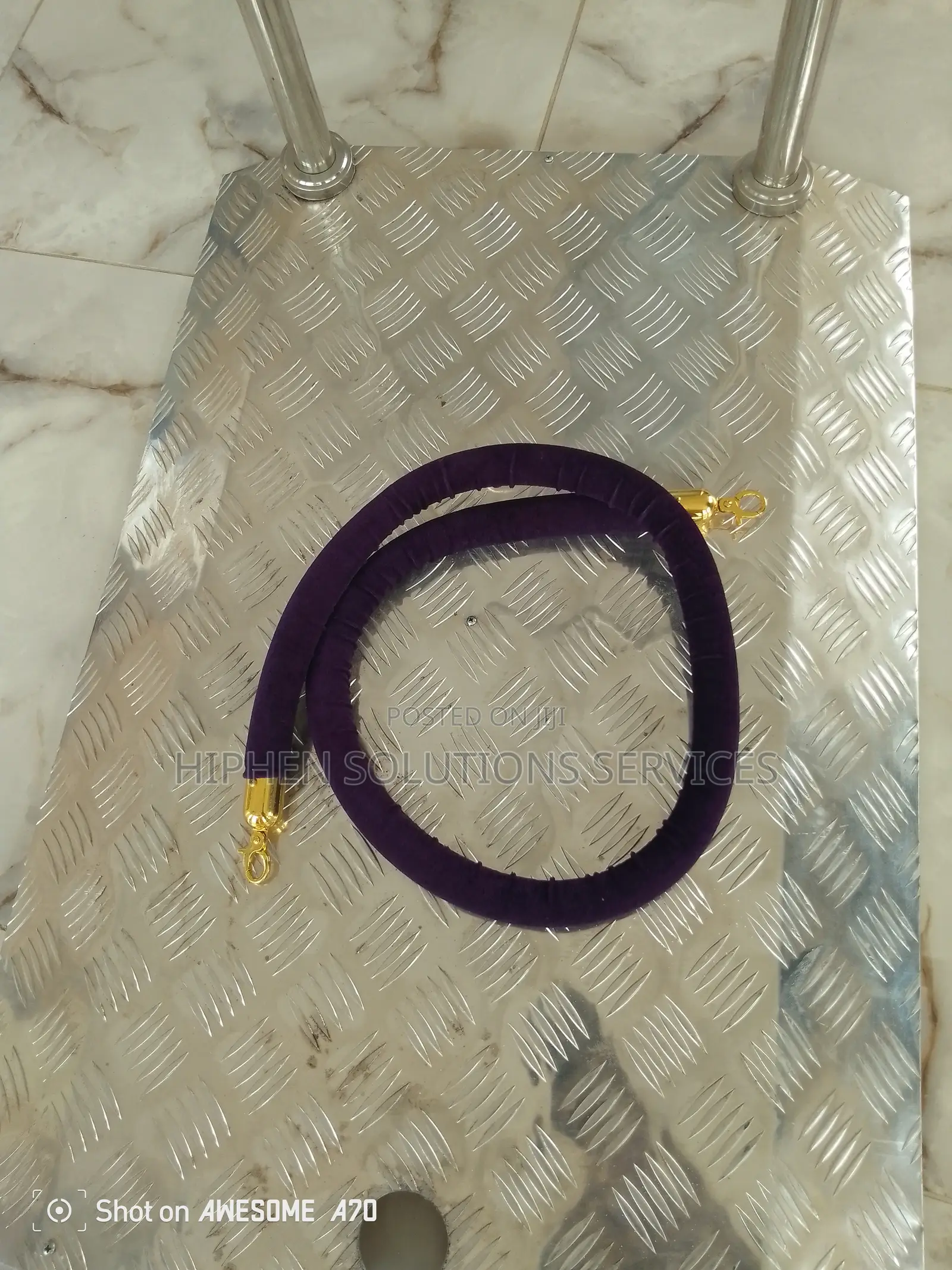 Crowd Control Barrier Rope With Snap Hook