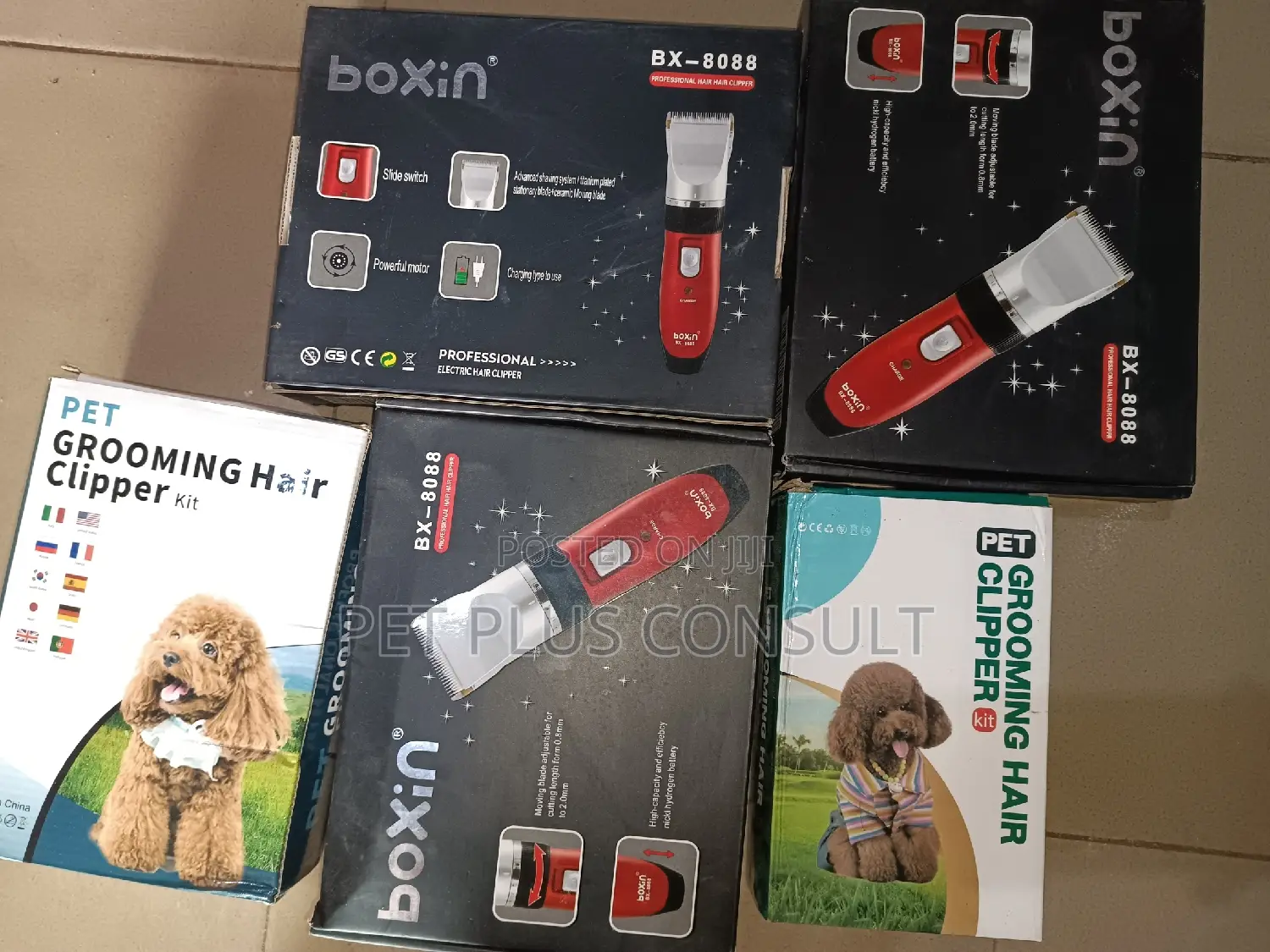 Rechargeable Pet Grooming Hair Clippers