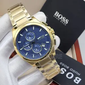 Original Boss Chronograph Gold Chain Watch Is Available