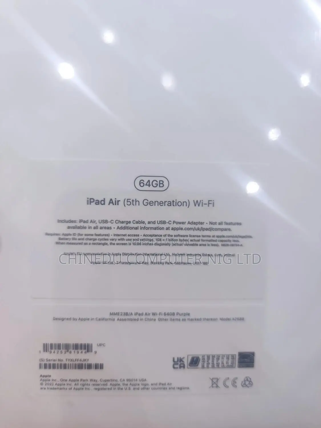 New Apple iPad Air (2022) 64 GB Blue