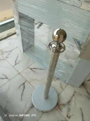 Velvet Rope Stanchion, Silver Classic Post