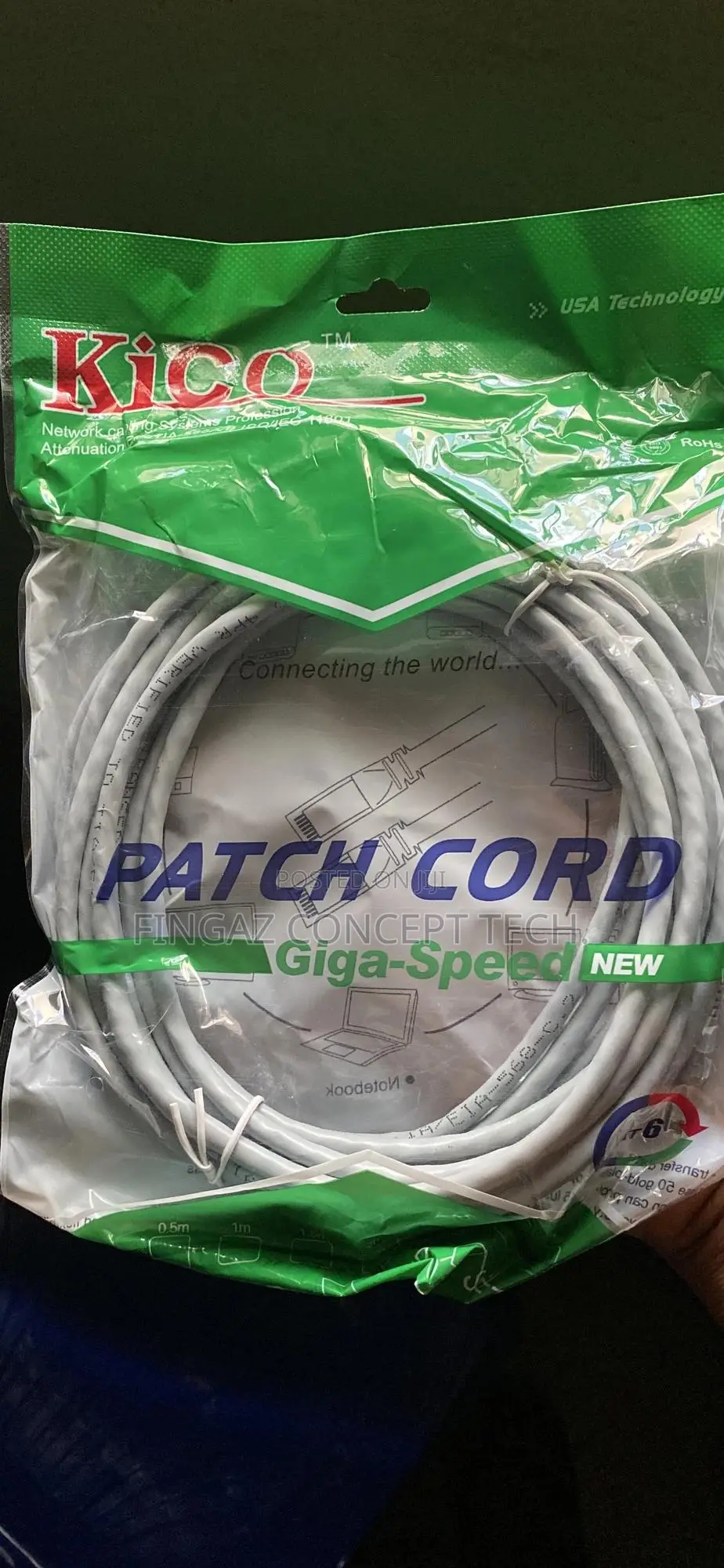 Kico Cat6 5meter Patch Cable 100% Copper