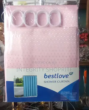 Patterned Shower Curtain - Pink