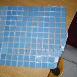 Light Blue Colored Mosaic Tiles