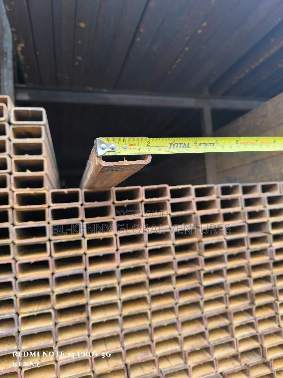 5cmx2.5cmx4mm Rectangular Pipe